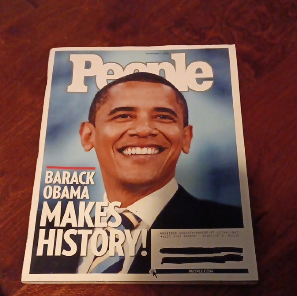 People Magazine Movember 17 2008 - Barack Obama Makes History!